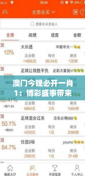 澳门今晚必开一肖1:博彩盛事带来的激情与期待