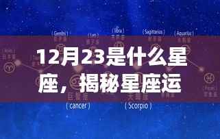 揭秘12月23日出生者的星座奥秘,探寻运势与星座特征