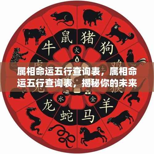 揭秘属相命运五行查询表,洞悉未来走向的奥秘