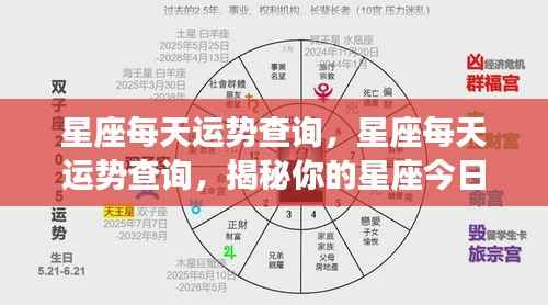 今日星座运势揭秘，掌握你的星座每日运势走向查询