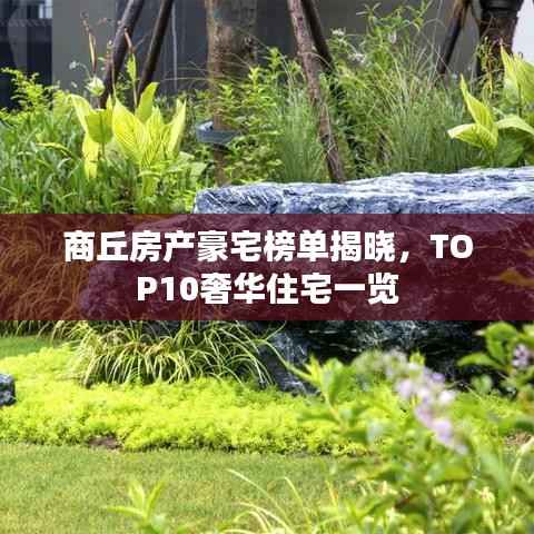 商丘房产豪宅榜单揭晓,TOP10奢华住宅一览