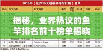 揭秘,业界热议的鱼竿排名前十榜单揭晓!