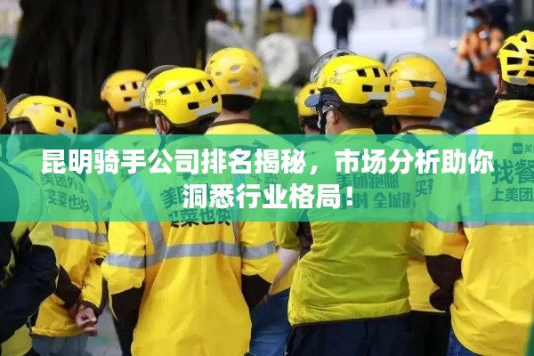 昆明骑手公司排名揭秘,市场分析助你洞悉行业格局!