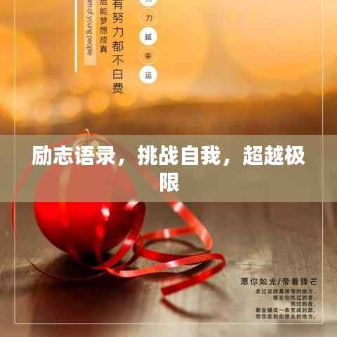励志语录,挑战自我,超越极限